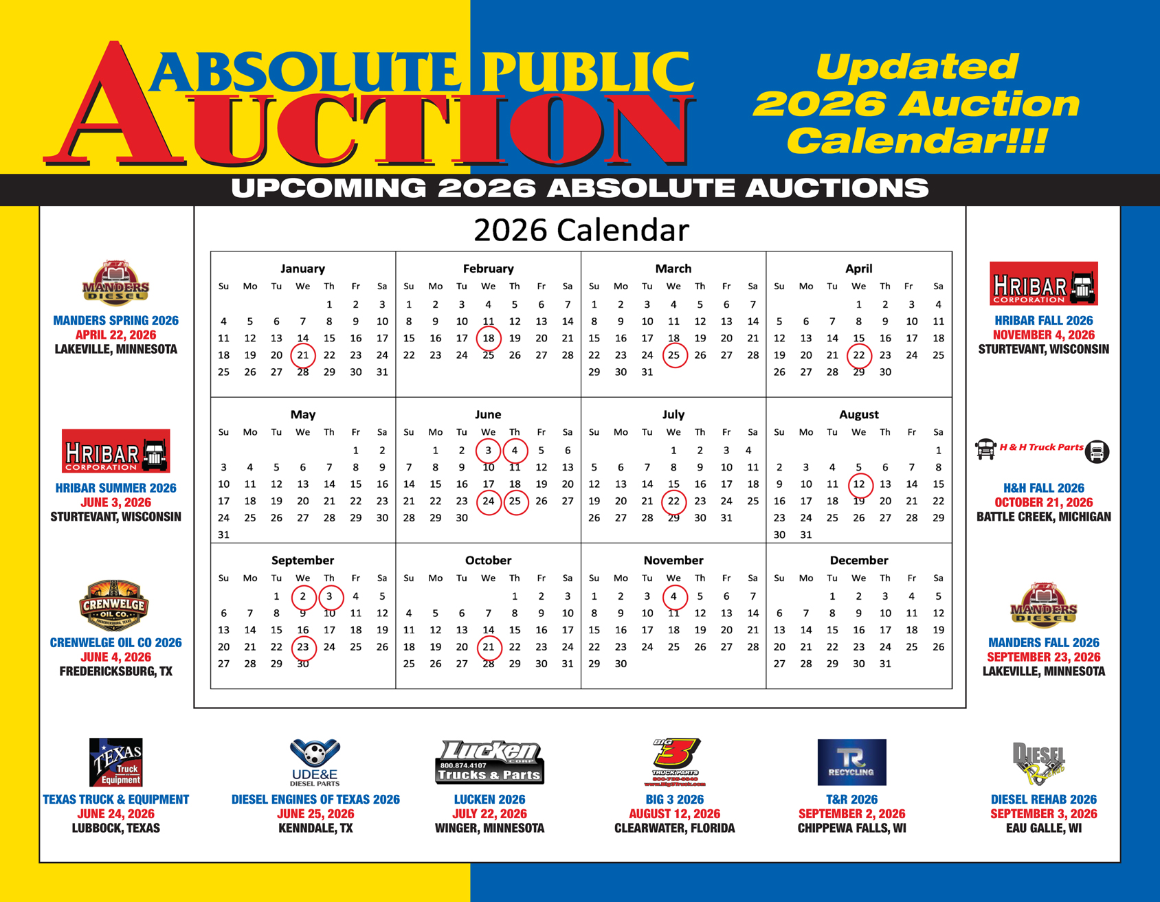 Berryhill Auctioneers - Upcoming Auctions 2026