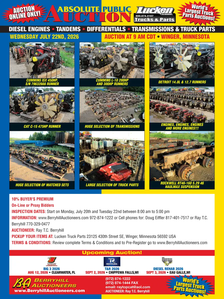 Lucken Trucks & Parts - Berryhill Auctioneers